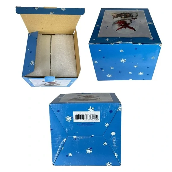 Cracker Barrel Vintage Musical Snow Globe White Christmas Song Cardinal Red Bird - Picture 2 of 16